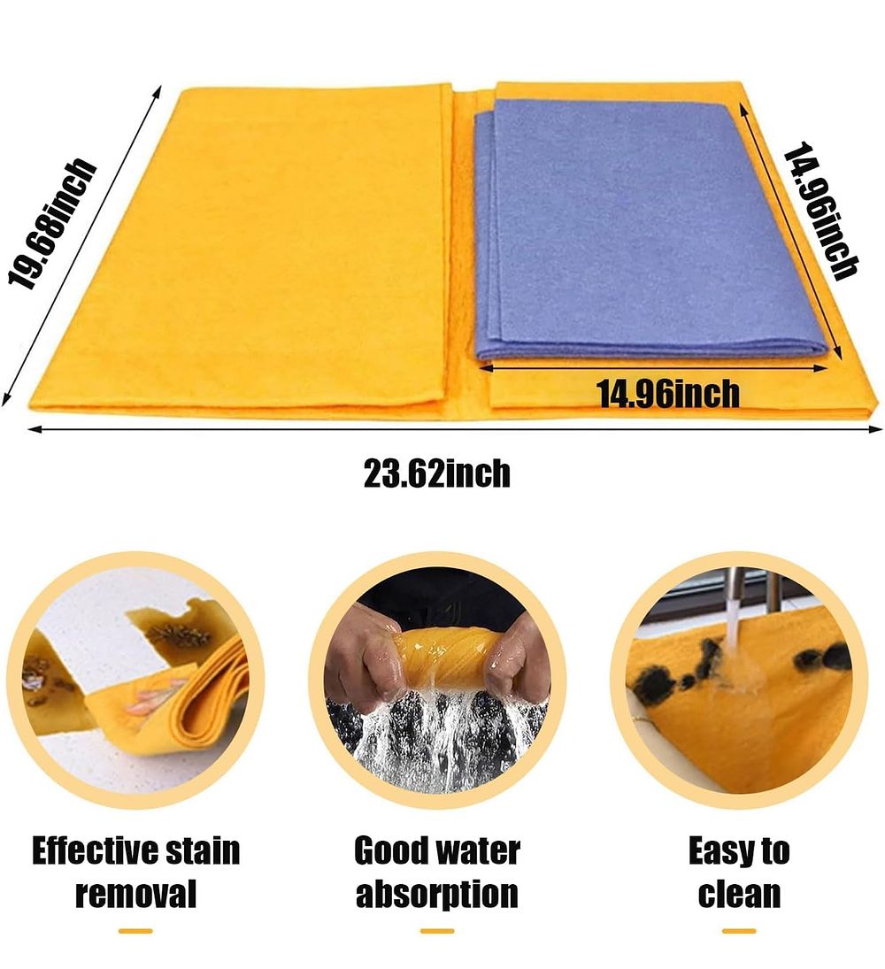 Lot 208: 5 x (8 PCS) Ultra-Absorbent Miracle Cleaning Shammy RRP £84.95 ea. L15 sku-3860
