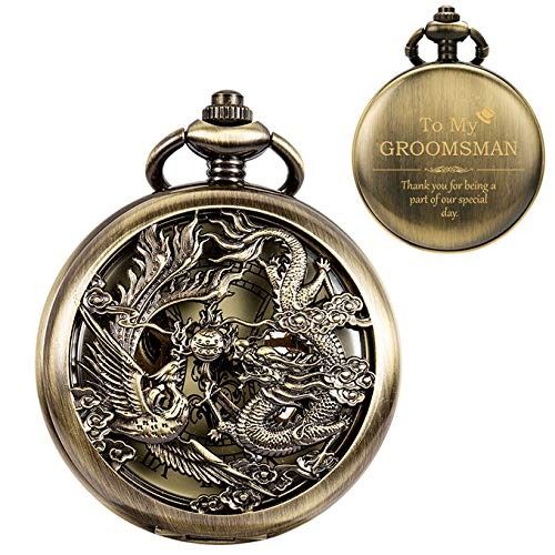 Lot 279: Mens Quartz Personalized Engraved Pocket Watch L2585 sku-4914