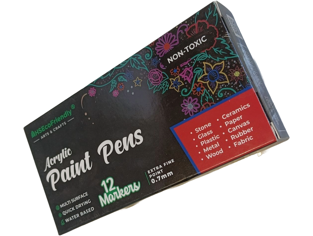 Lot 342: 10 x Acrylic Paint Pens Set of 12 Colours L2b sku-4234