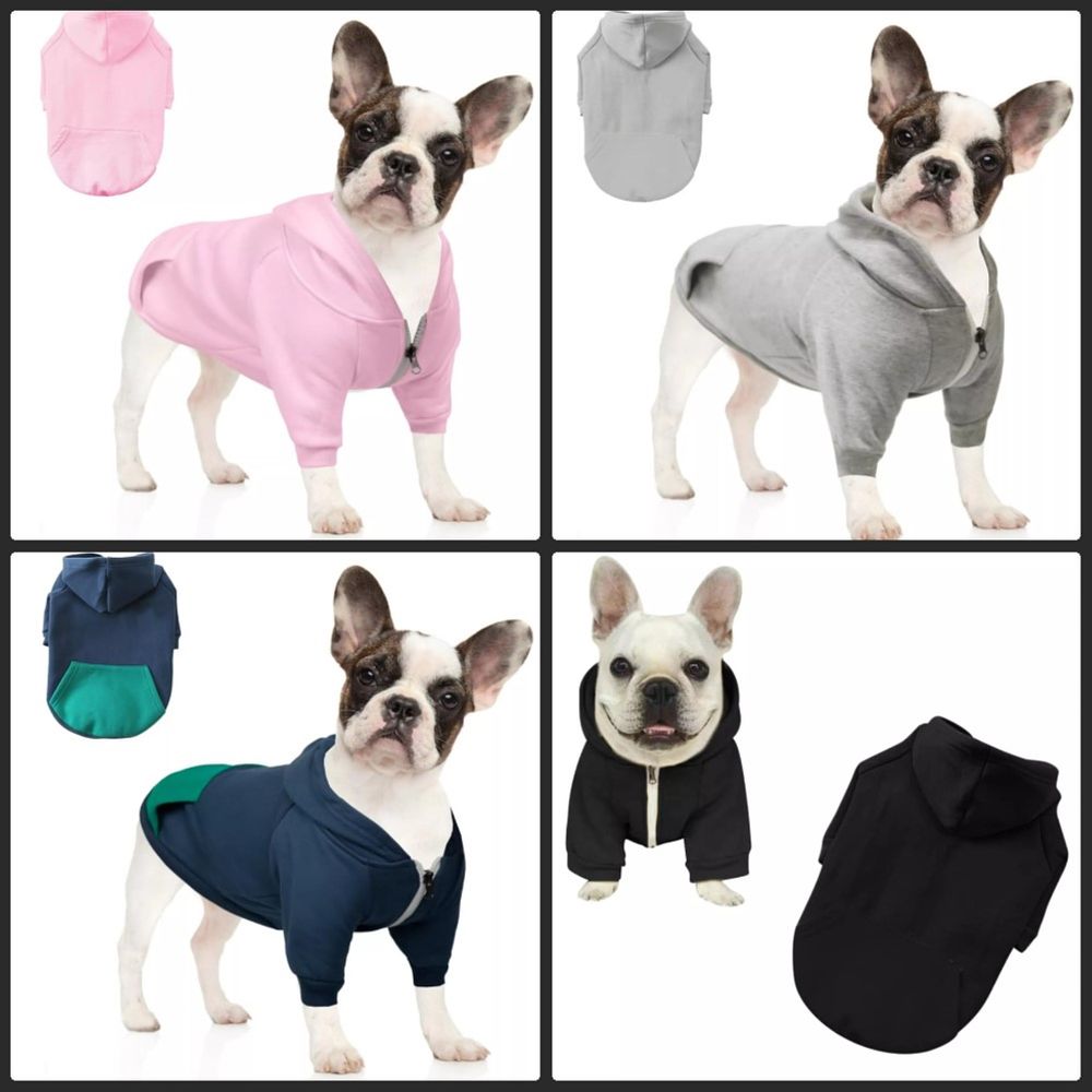 Lot 345: 5 x Dog Cloth Puppy Hoodeis Pet Warm Jumpers L22a sku-4209