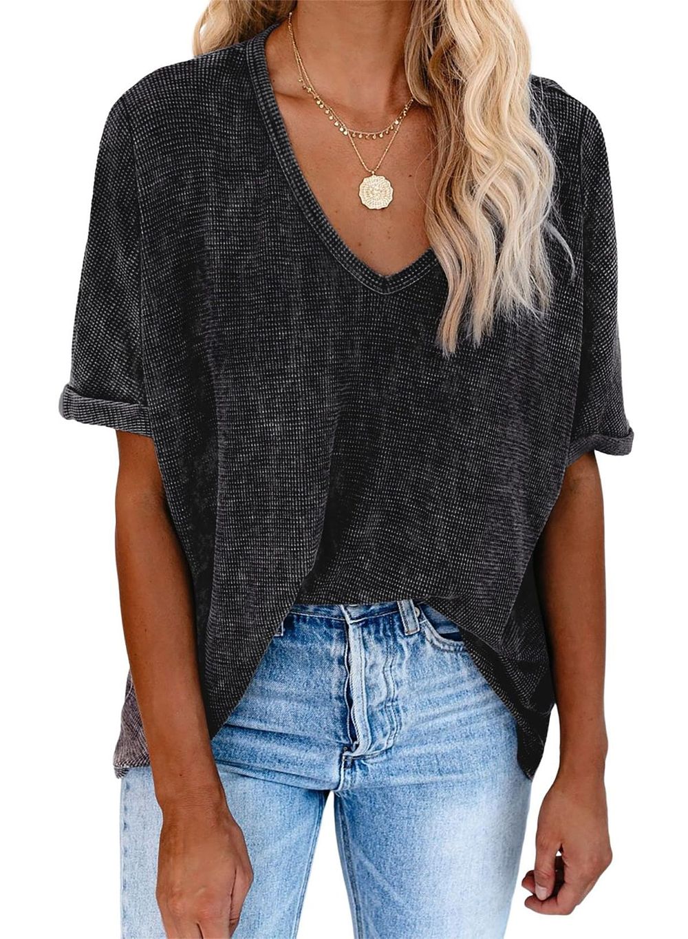 Lot 395: 19 x V-Neck Women's Tops RRP £254.67 Assorted Sizes Lb6 sku-3587