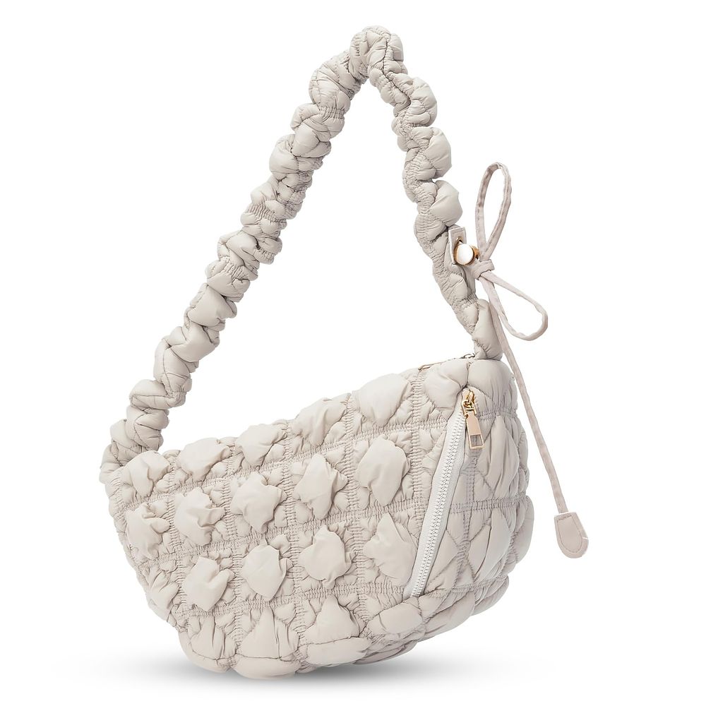 Lot 399: Puffer Quilted Bag for Women, Crescent Tote Bag Lb5 sku-4796