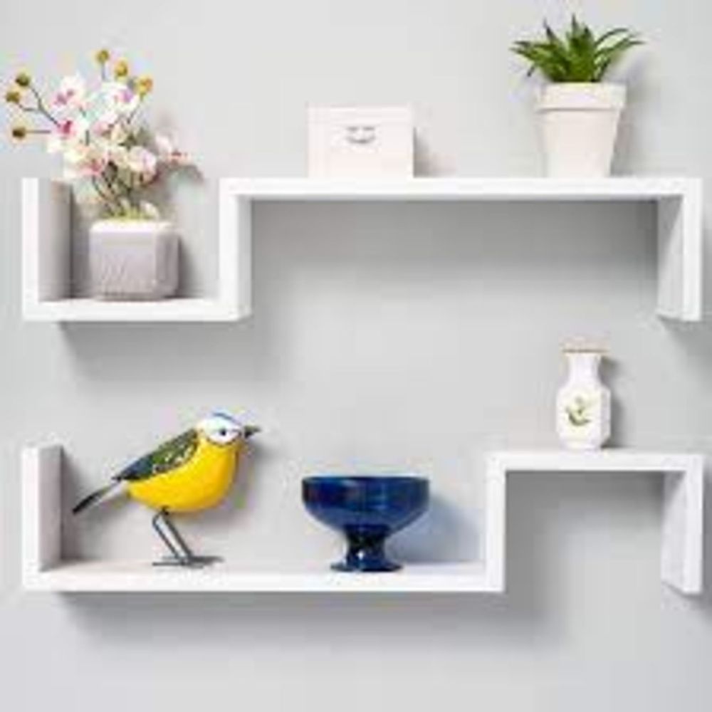 Lot 419: Gatton Design Up And Down Shelves (Colours May Vary) RRP £89 Lfd sku-2686