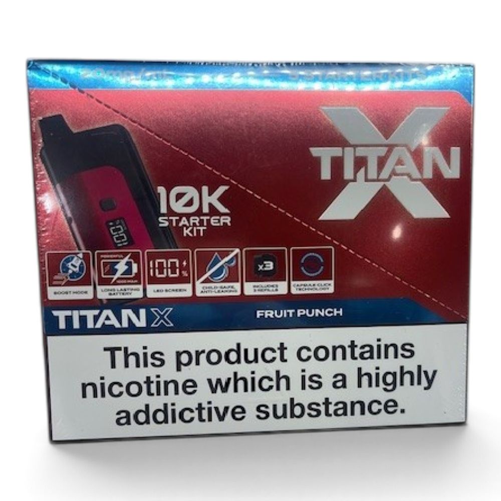 Lot 441: 1 box 5 x Fruit Punch Replaceable Legal Vape Kit 20mg ext sku-4671