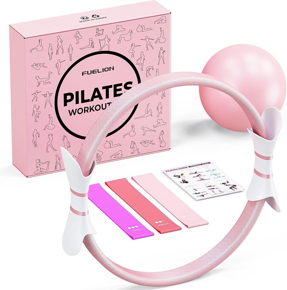 Lot 458: Pilates Ring Set Pilates Kit with 14" Magic Circle Dual Padded Handles L24c sku-4834