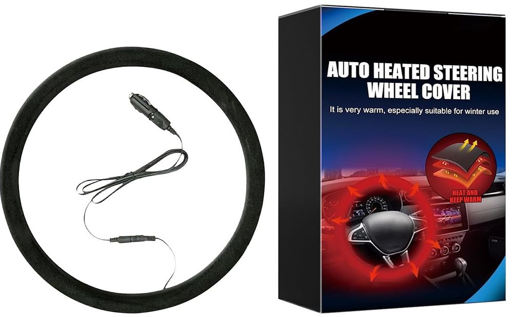 Lot 471: 7 x Car Steering Wheel 12V Heated Cover RRP £132.93 L2a sku-4056