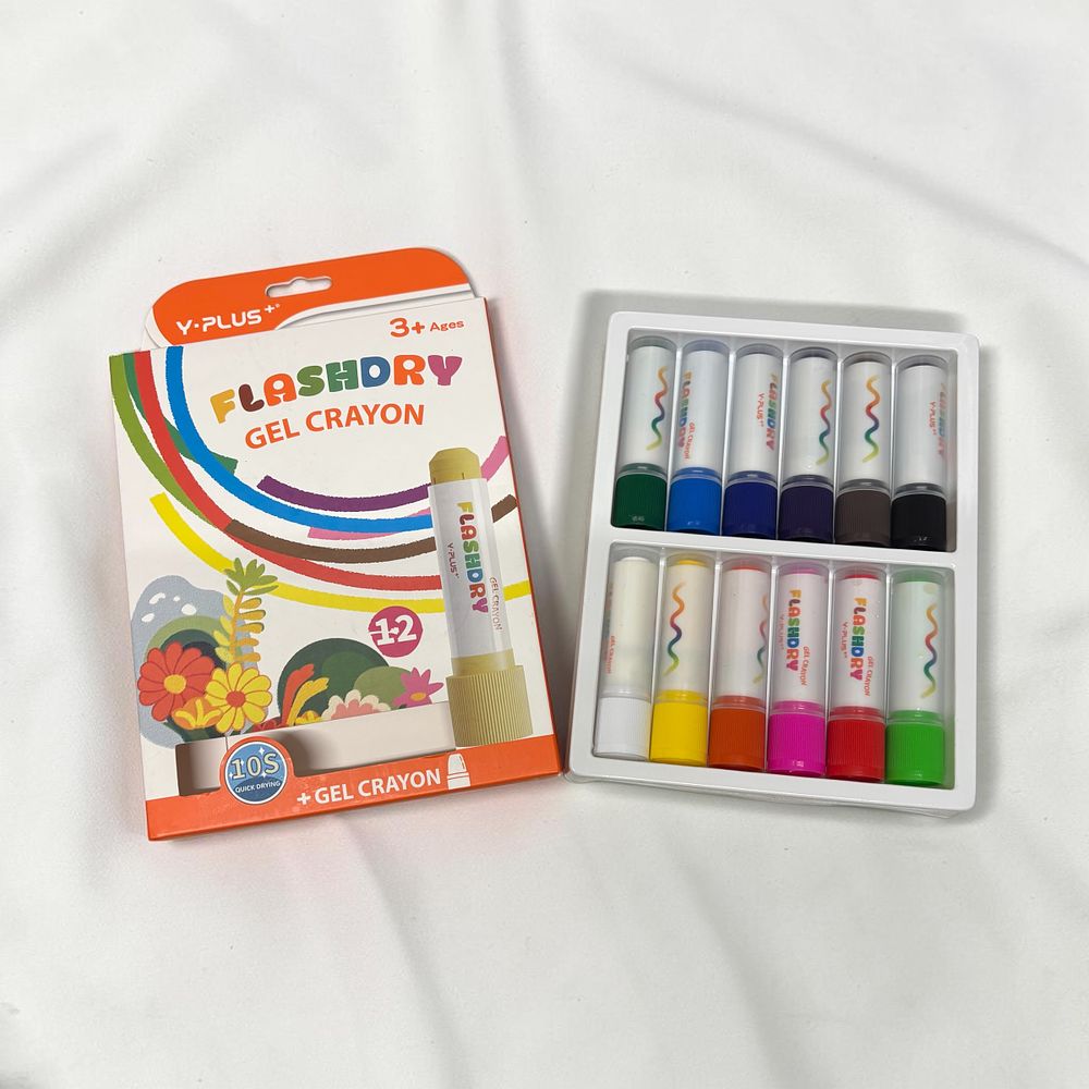 Lot 480: 10 x Packs of 12 Flashdry Tempera Paint Sticks for Toddler  L17b sku-3922