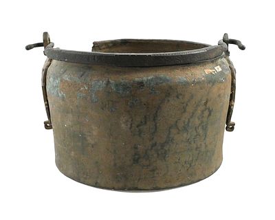 Ancient ROMAN Bronze Situla, Ex SMITHSONIAN. Ancient Roman bronze situla (a bucket or pail)