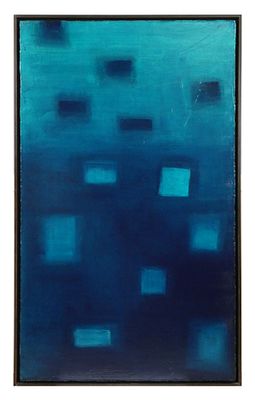 Large CHRISTOPHER MARTIN Abstract Painting. Very large oil painting on canvas featuring an