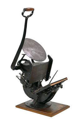 Golding Official No. 4 Tabletop Printing Press. Antique Golding table top platen press, believed