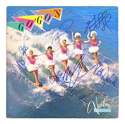The Go-Go's "Vacation" Signed Album (1982). Original 1982 I.R.S. Records pressing of Vacation by 