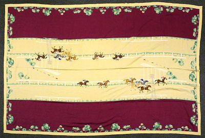 Mobster BlackJack McGinty Tablecloth. Exceptionally fine linen tablecloth owned by Thomas 