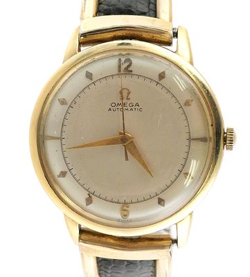 Vintage Omega Automatic 14K GF Watch. Omega Automatic 14K gold filled wristwatch. Gold-filled 