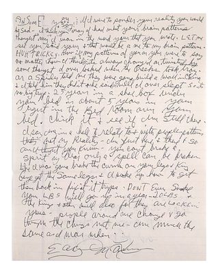 CHARLES MANSON Letter To Ansom 13. An odd letter, even for Manson. Envelope addressed to Wild 