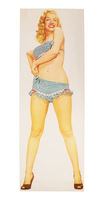 MARILYN MONROE 1953 Original Door Poster. Original 1953 door poster of Marilyn Monroe wearing a 