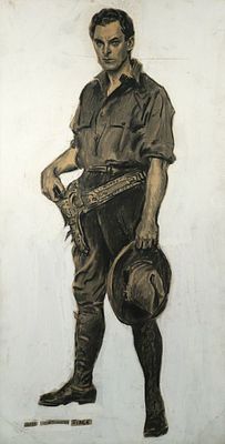 JAMES MONTGOMERY FLAGG Original Poster Art. Original charcoal and gouache by James Montgomery 