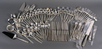 129 Piece Towle "Contessina" Sterling Flatware. Beautiful Vintage 129 piece Towle "Contessina" 