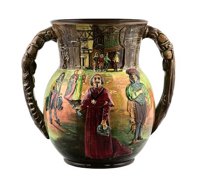 Royal Doulton, Three Musketeers, Loving Cup. Royal Doulton "Three Musketeers" Loving Cup (circa 