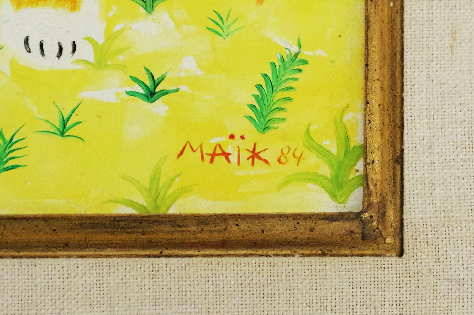 HENRI MAIK Lion Painting