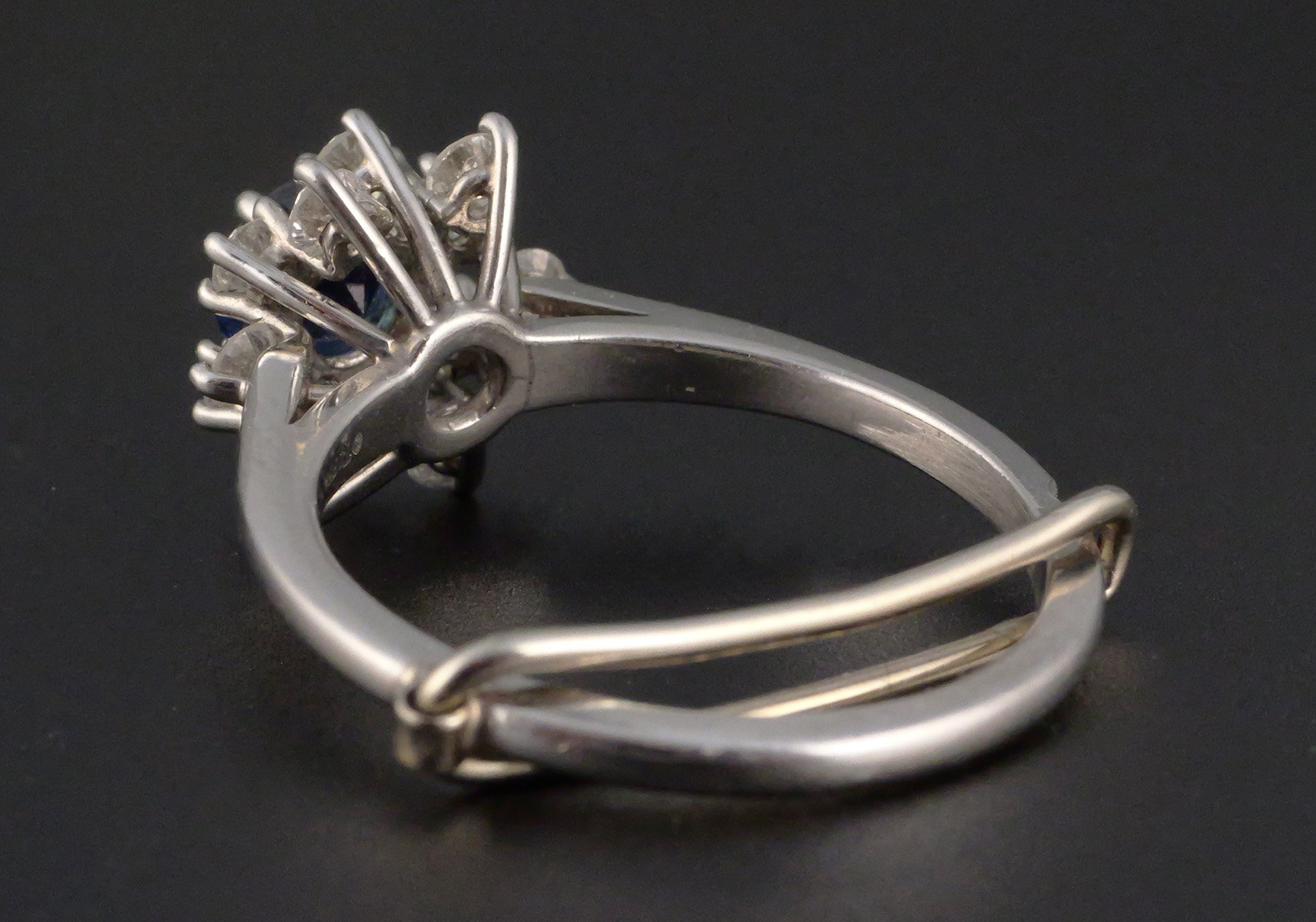 Tiffany & Co Platinum 950 Sapphire Diamond Ring