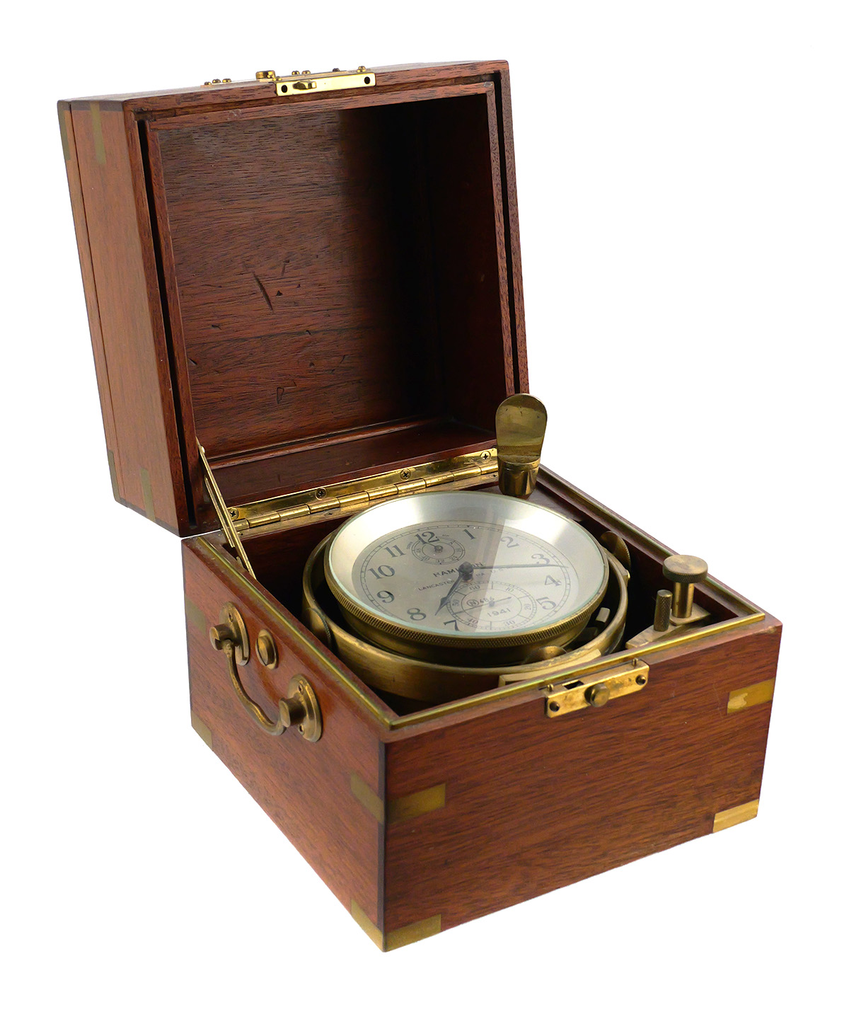 1941 Hamilton Model 21 Marine Ship Chronometer