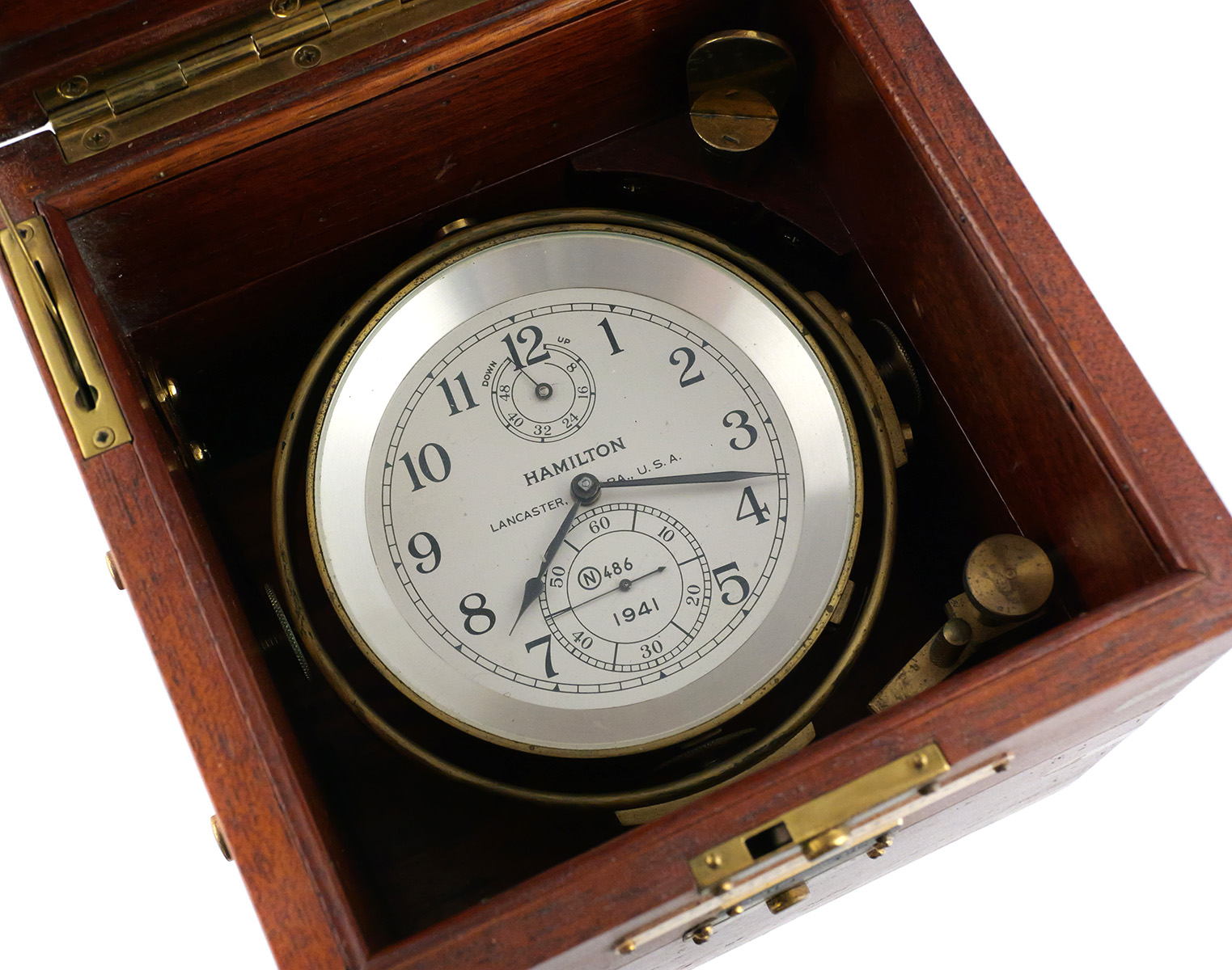 1941 Hamilton Model 21 Marine Ship Chronometer