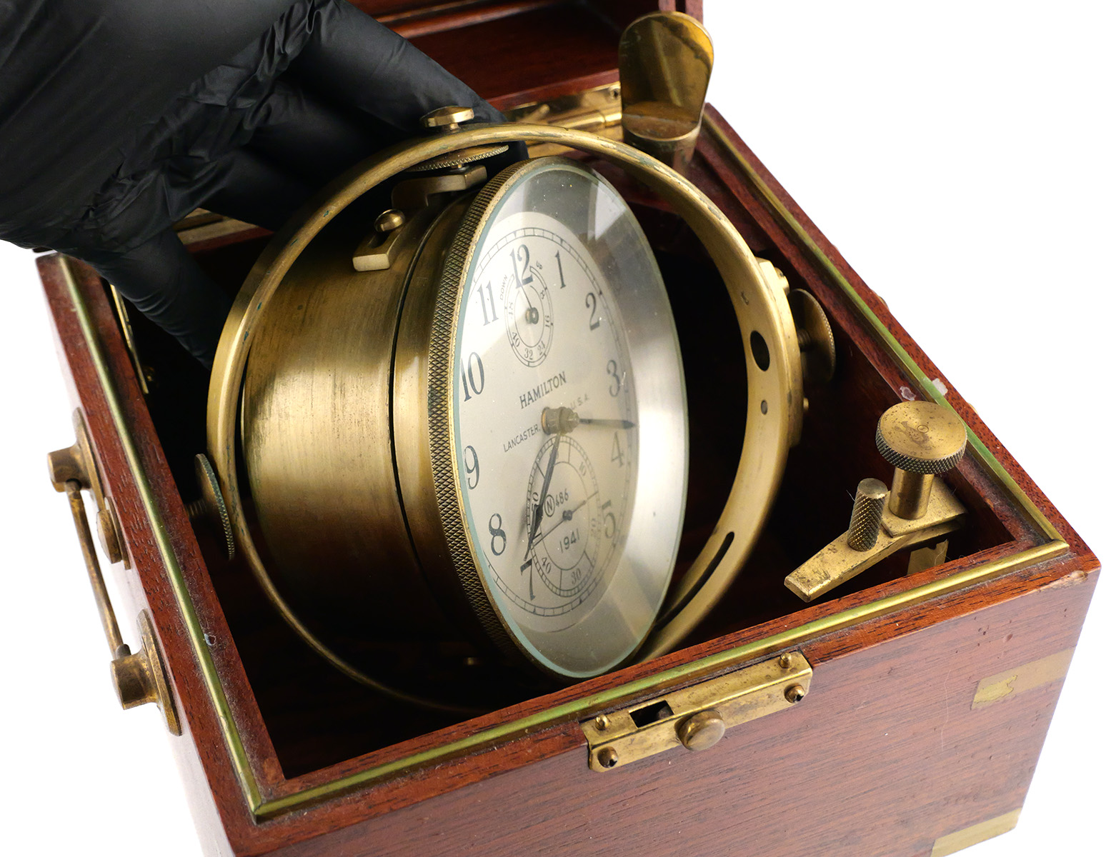 1941 Hamilton Model 21 Marine Ship Chronometer