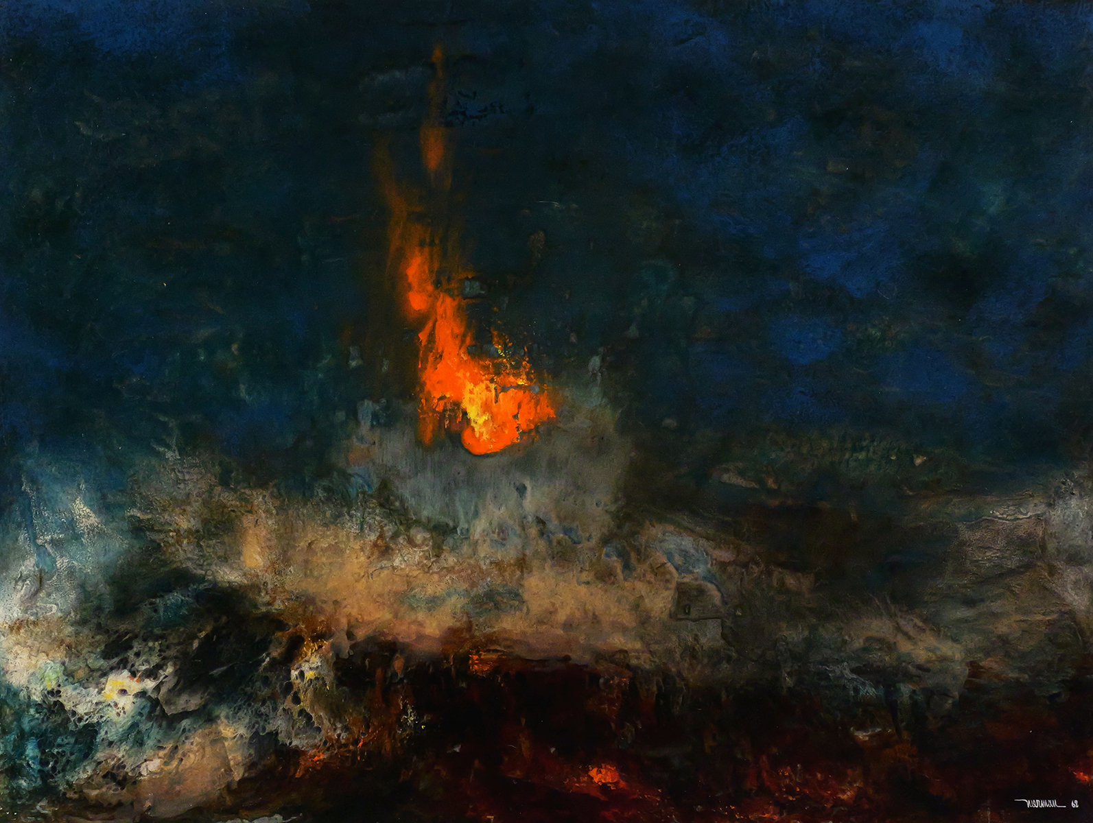LEONARDO NIERMAN Abstract Painting