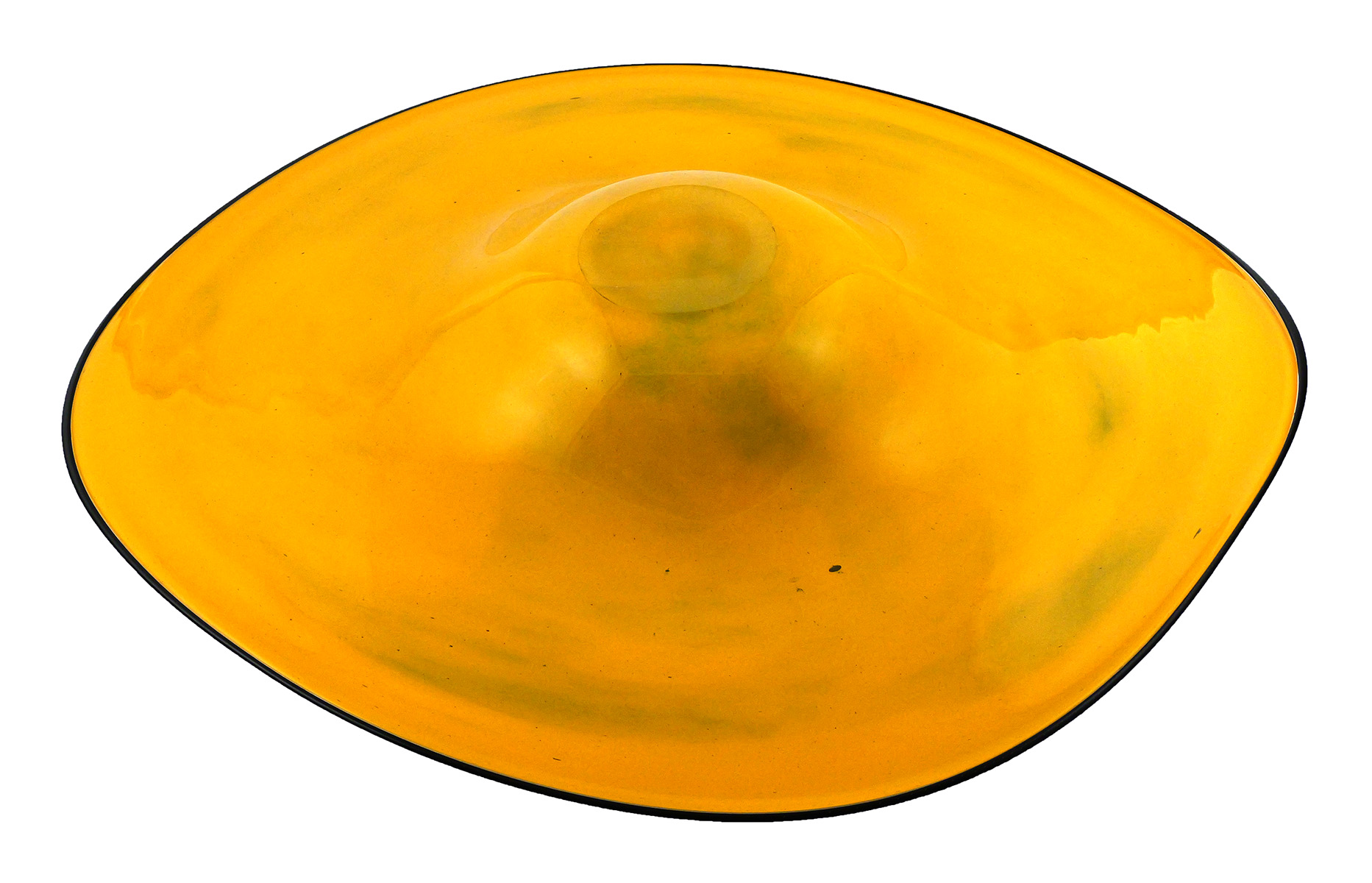 James Nowak Large Studio Art Glass Platter