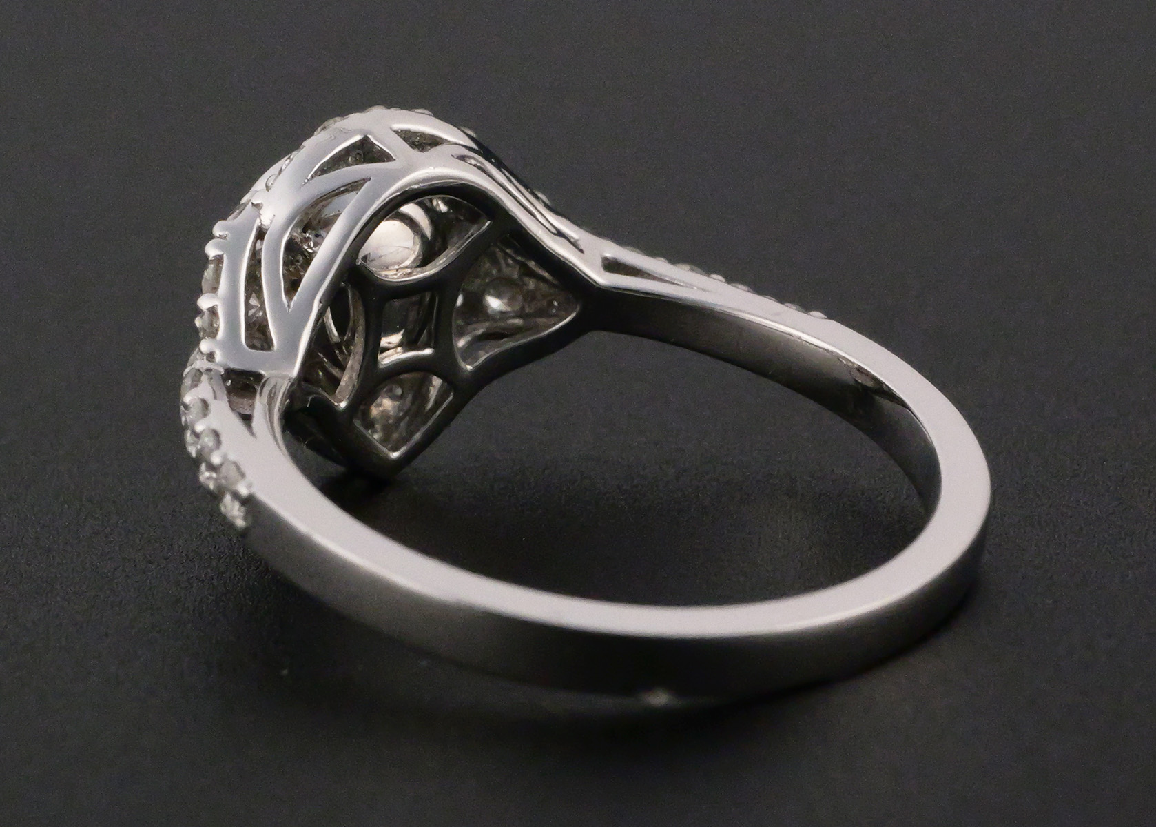 Karl Haas Platinum GIA Ruby Diamond Ring