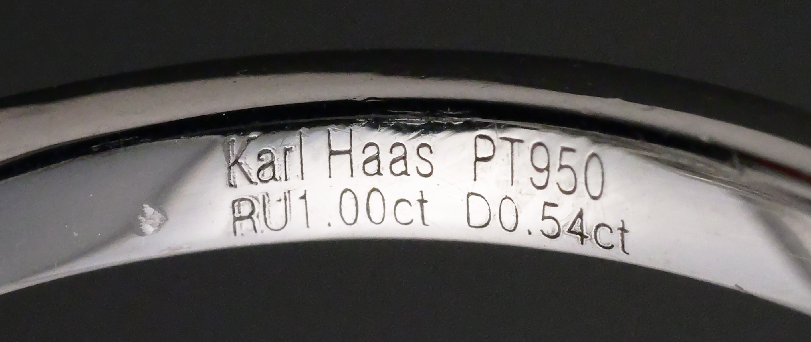 Karl Haas Platinum GIA Ruby Diamond Ring