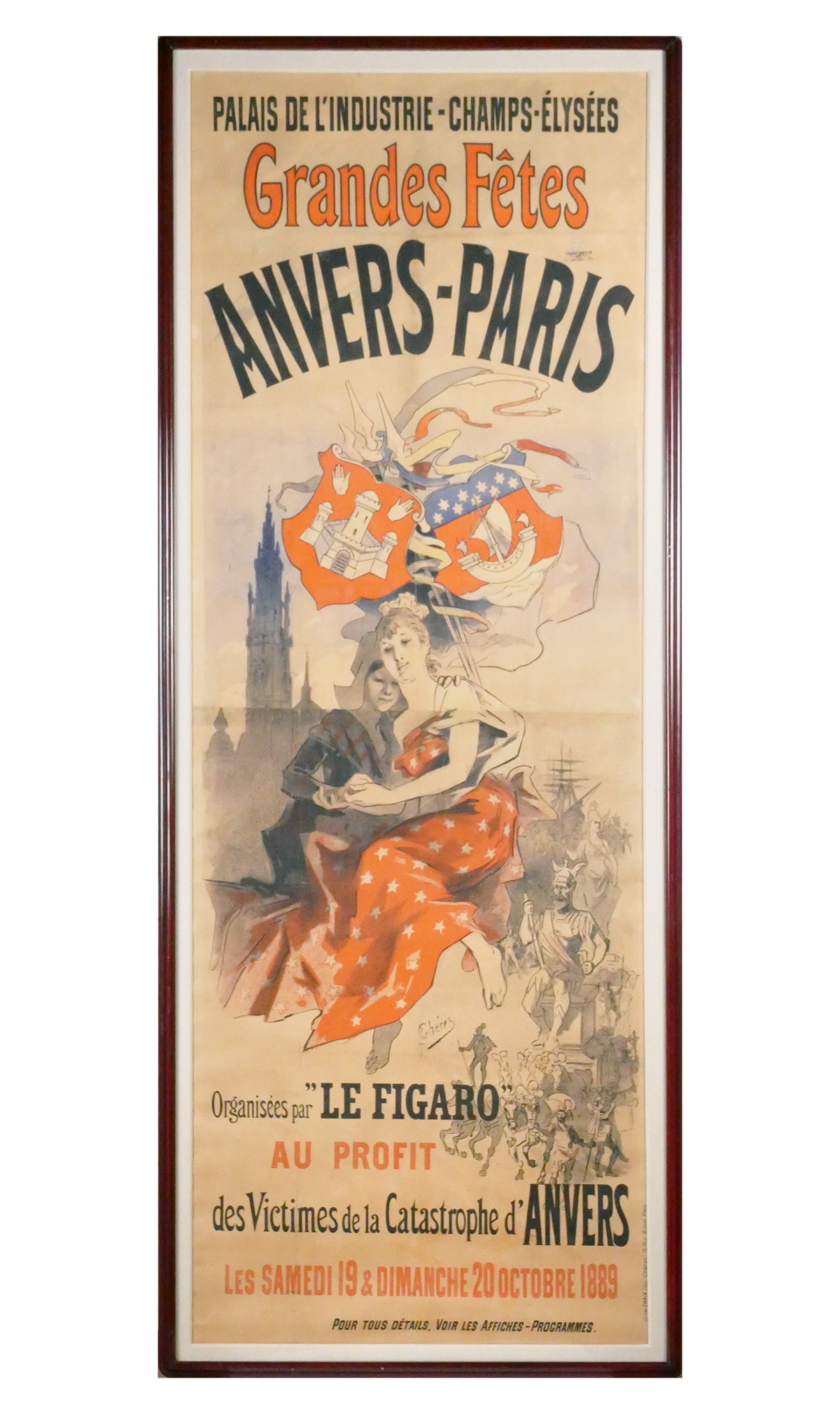 Antique 8-Foot Jules Cheret Poster