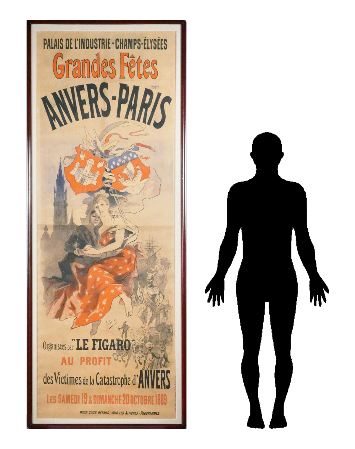 Antique 8-Foot Jules Cheret Poster