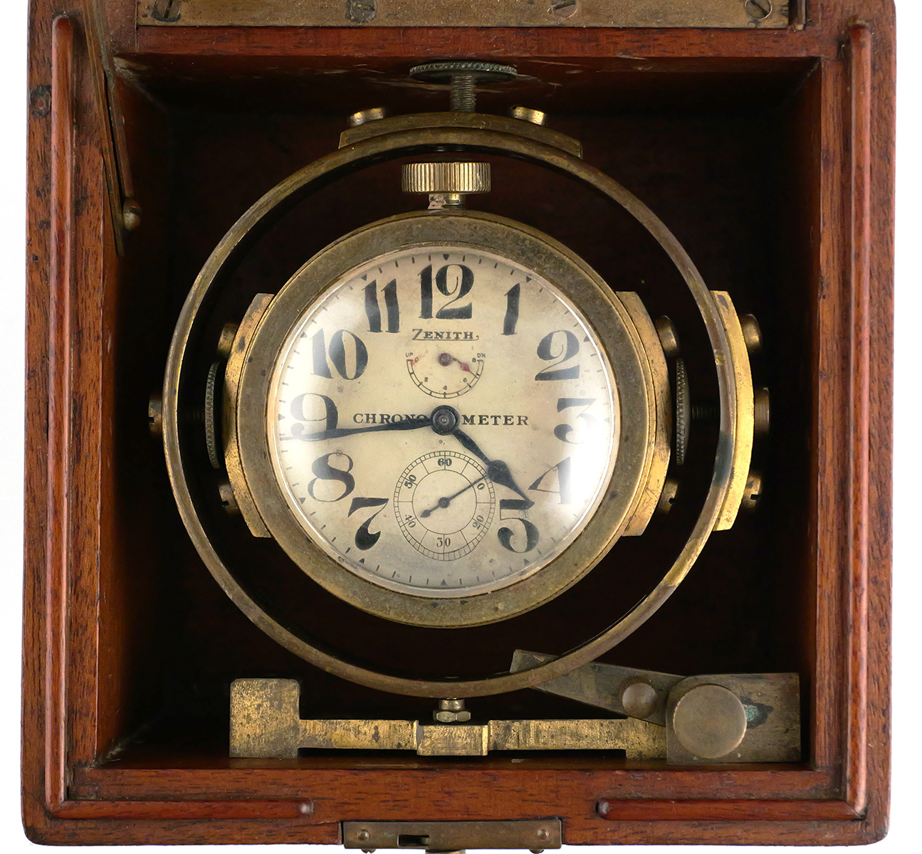Antique Mounted Zenith Marine Chronometer