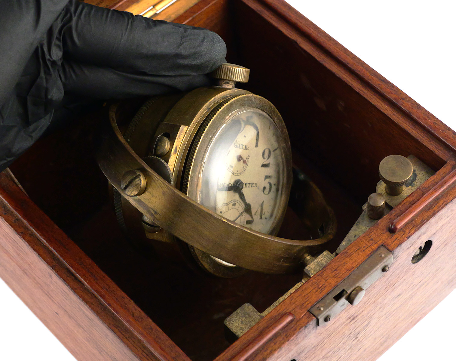 Antique Mounted Zenith Marine Chronometer