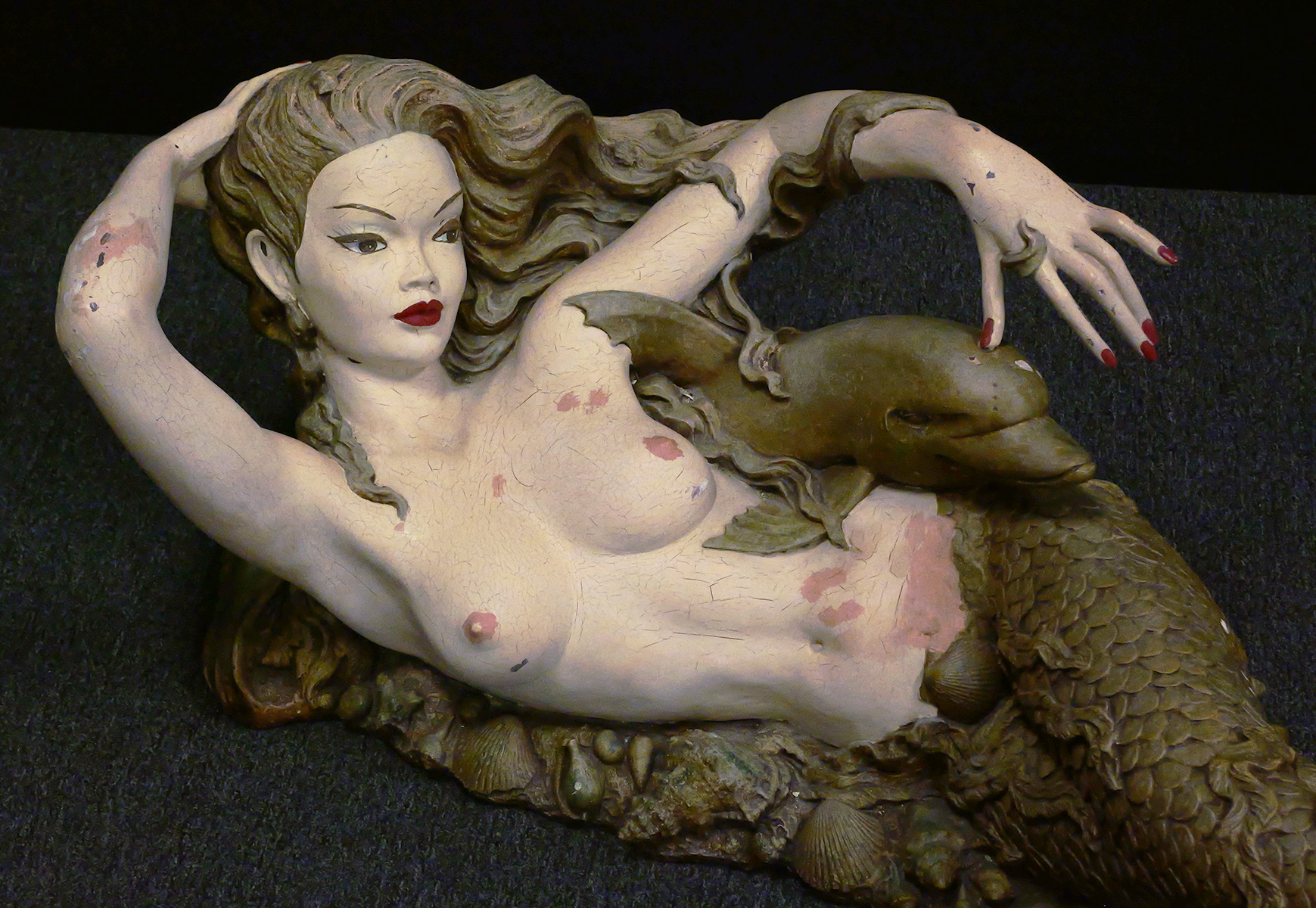 1970s Italian MERMAID Table Base, Signed
