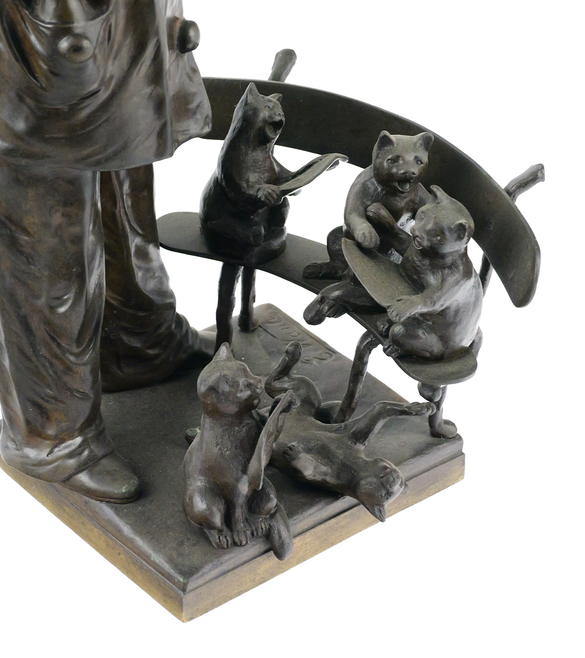 Ernest Wante "The Singing Lesson" Bronze