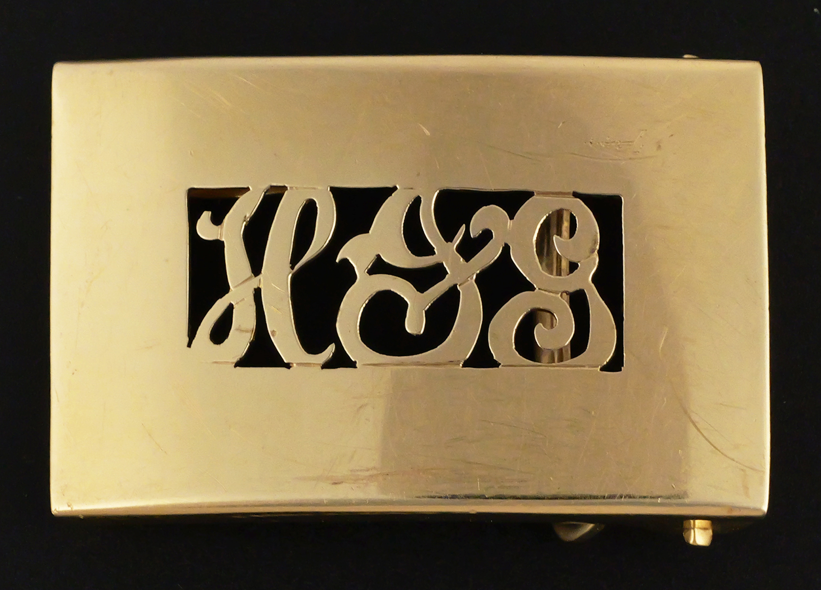 14K Yellow Gold Belt Buckle