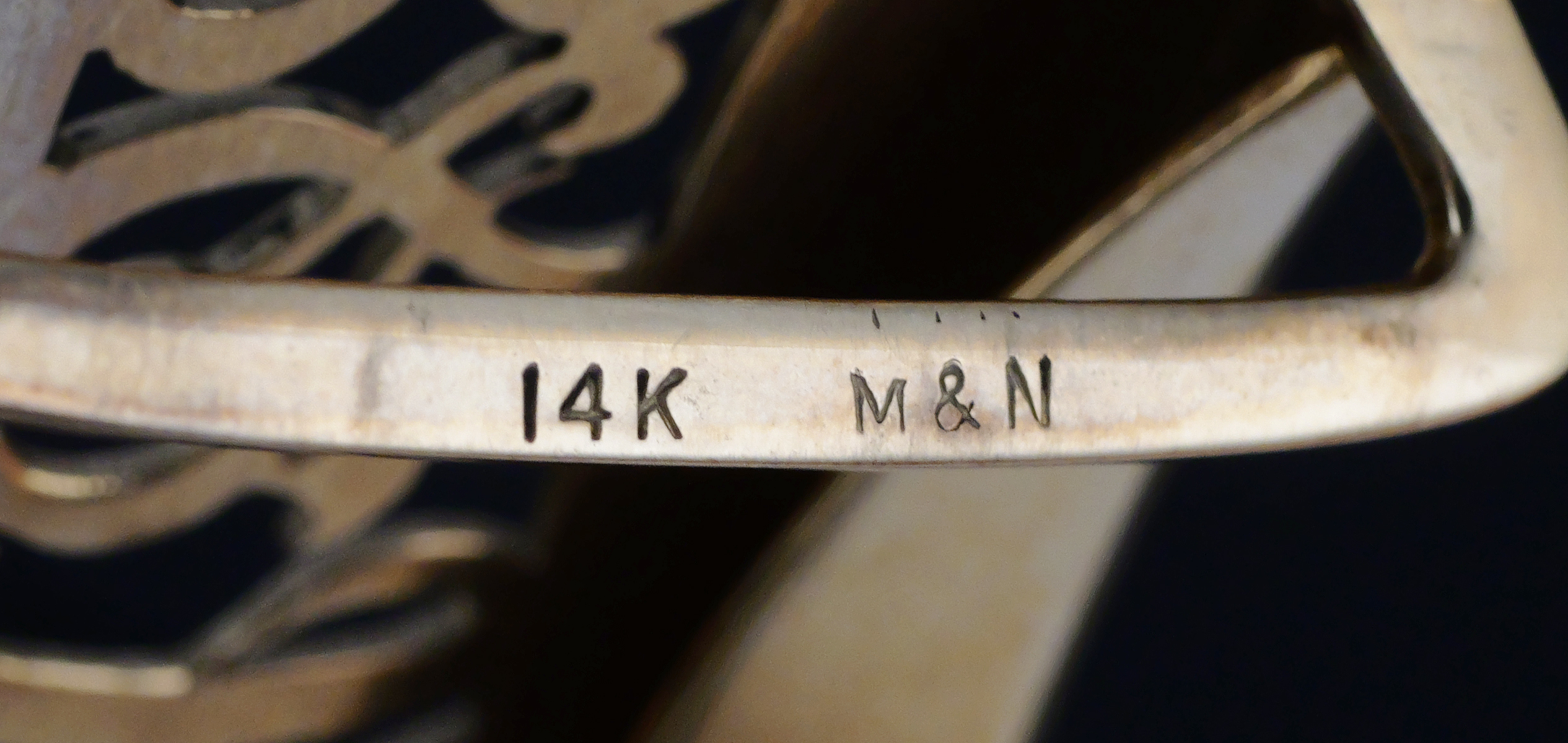 14K Yellow Gold Belt Buckle