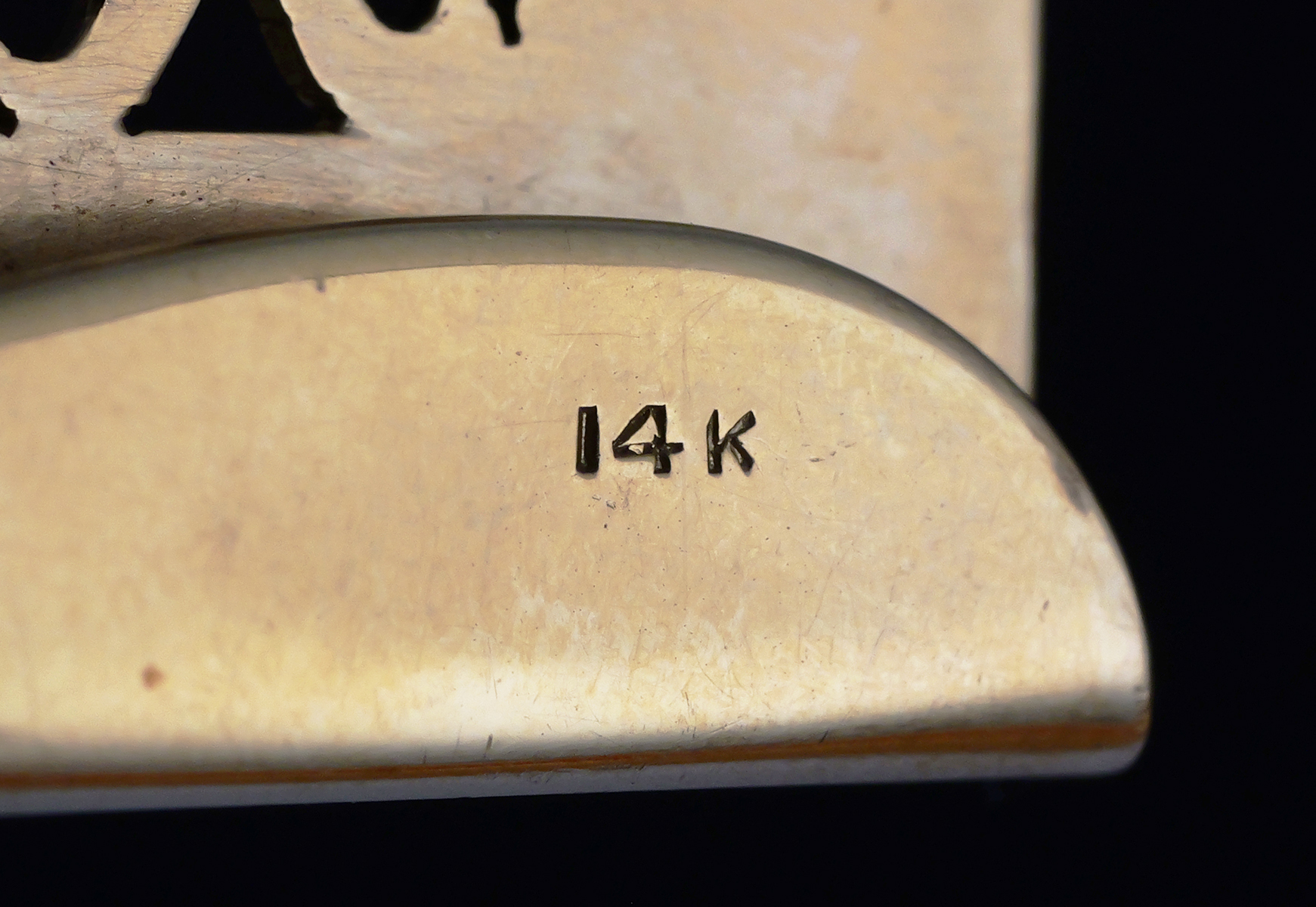 14K Yellow Gold Belt Buckle