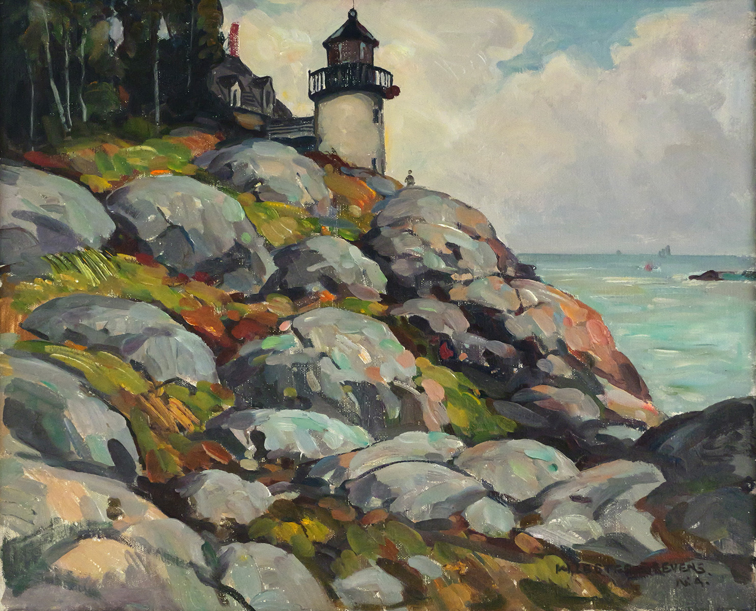 W. LESTER STEVENS Coastal Seascape
