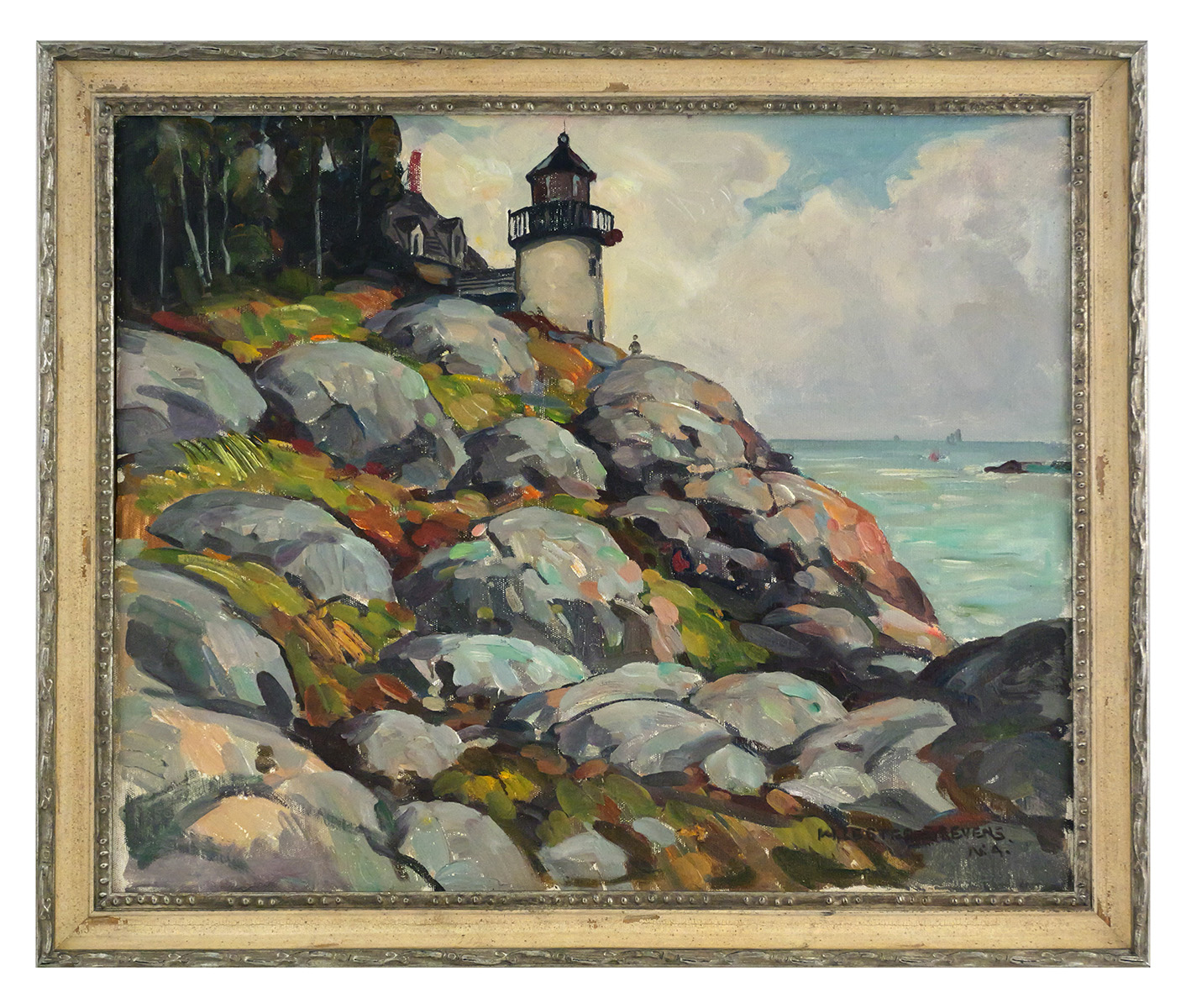 W. LESTER STEVENS Coastal Seascape