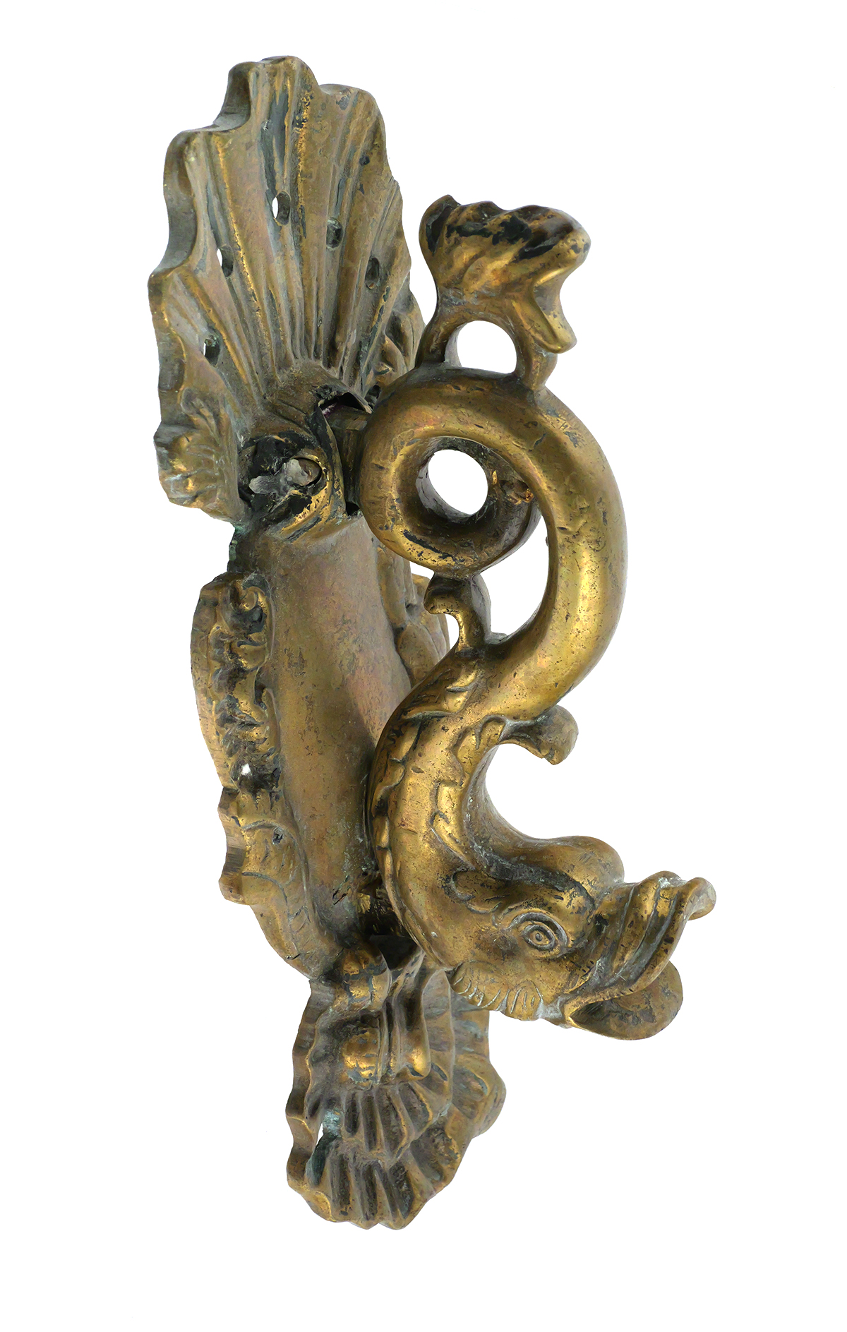 Large Bronze Dolphin Door Knocker