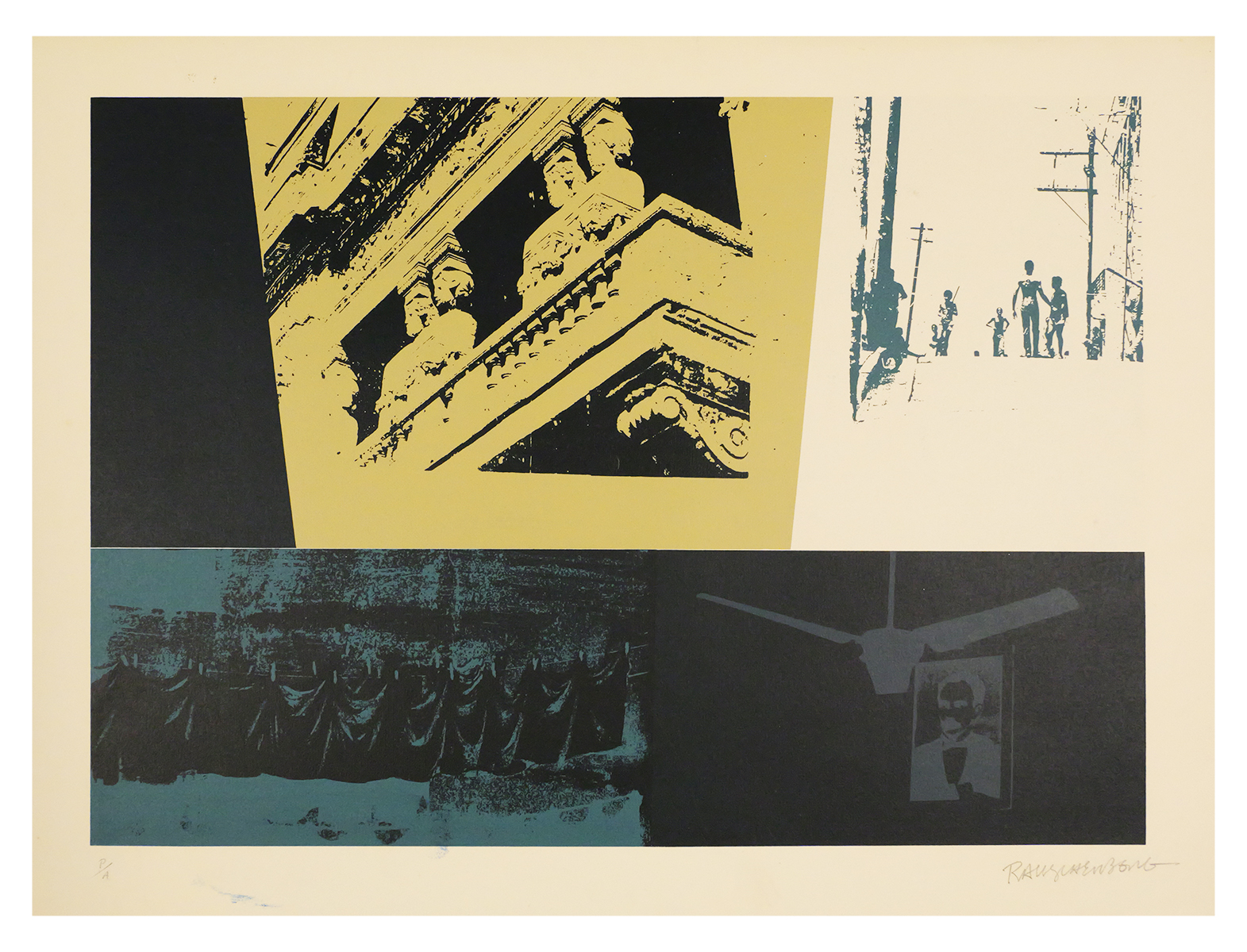 RAUSCHENBERG 1988 ROCI CUBA Print