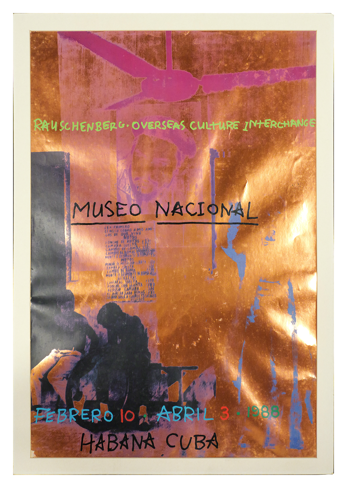 RAUSCHENBERG 1988 Exhibition Poster