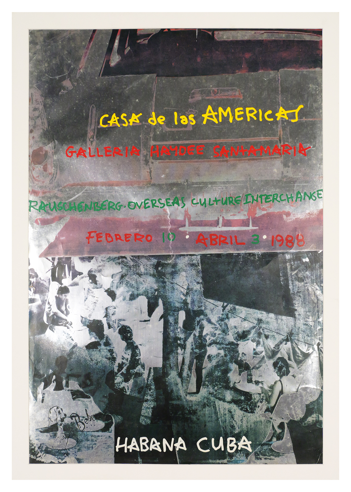 RAUSCHENBERG 1988 Exhibition Poster