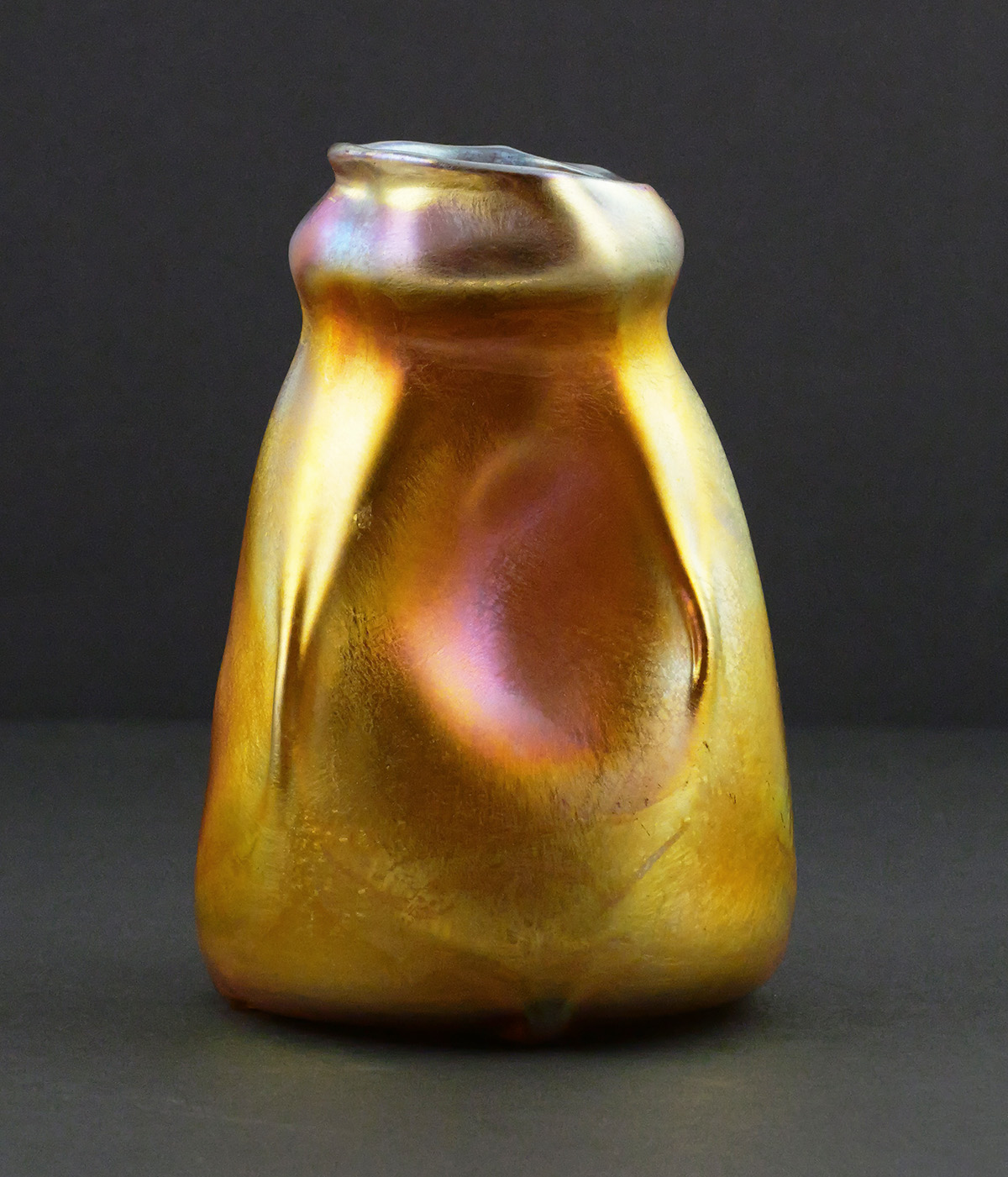 Signed L.C. Tiffany Favrile Iridescent Art Vase