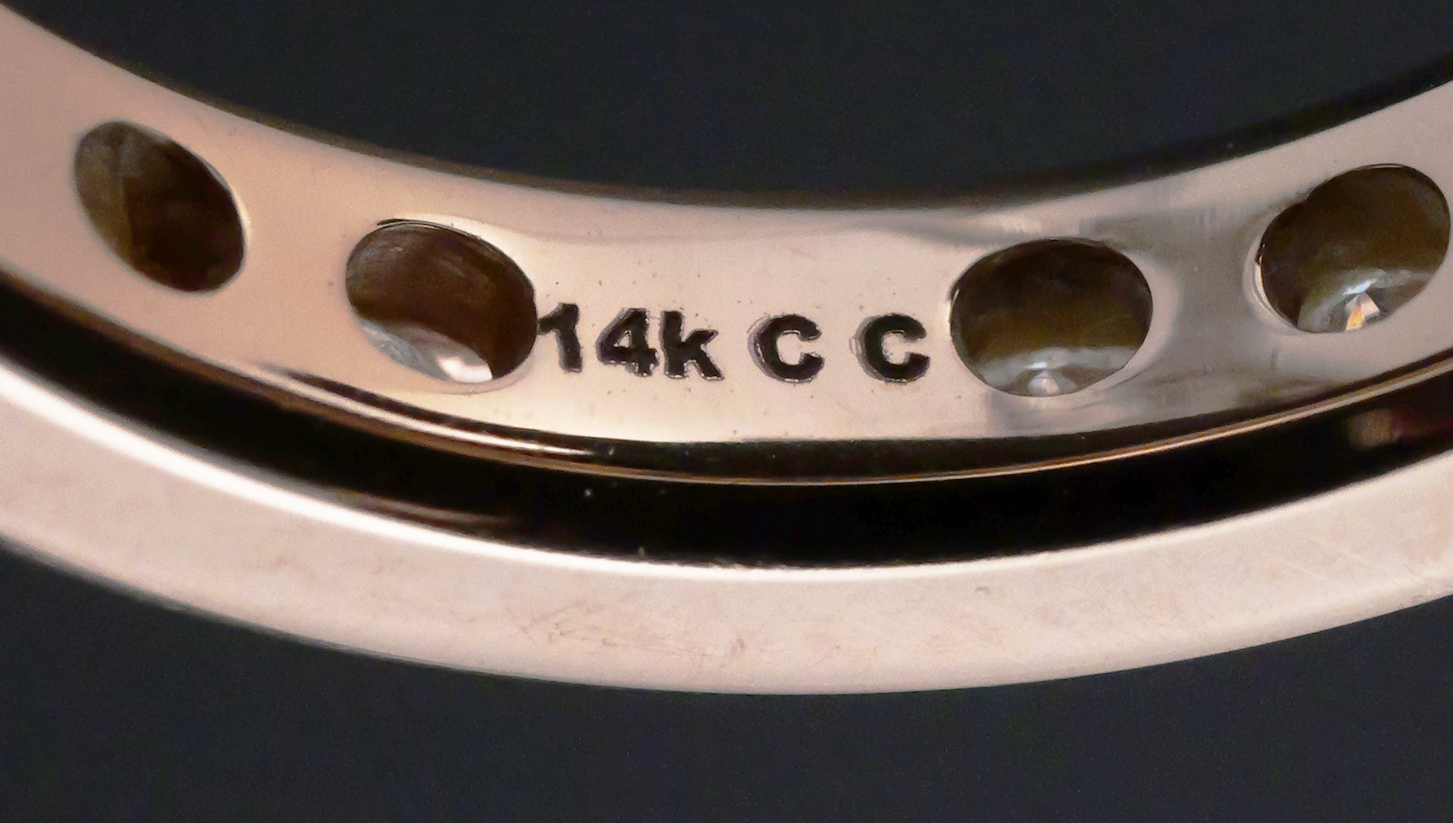 14K Rose Gold 2.00 CTW Moissanite Eternity Ring