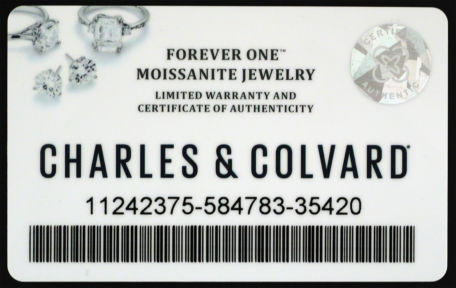14K Rose Gold 2.00 CTW Moissanite Eternity Ring