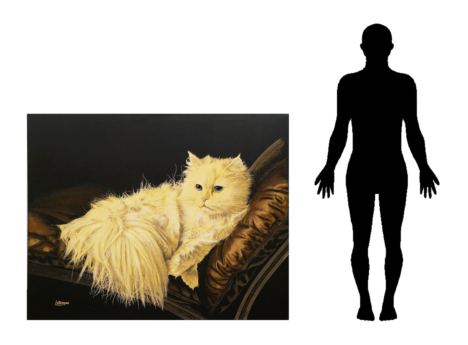 ANTOINETTE LETTERMAN, Large Cat Painting